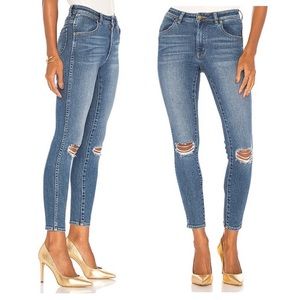 Rolla's Westcoast Super Skinny Distressed Stretch Denim Jegging Jeans Blue 24